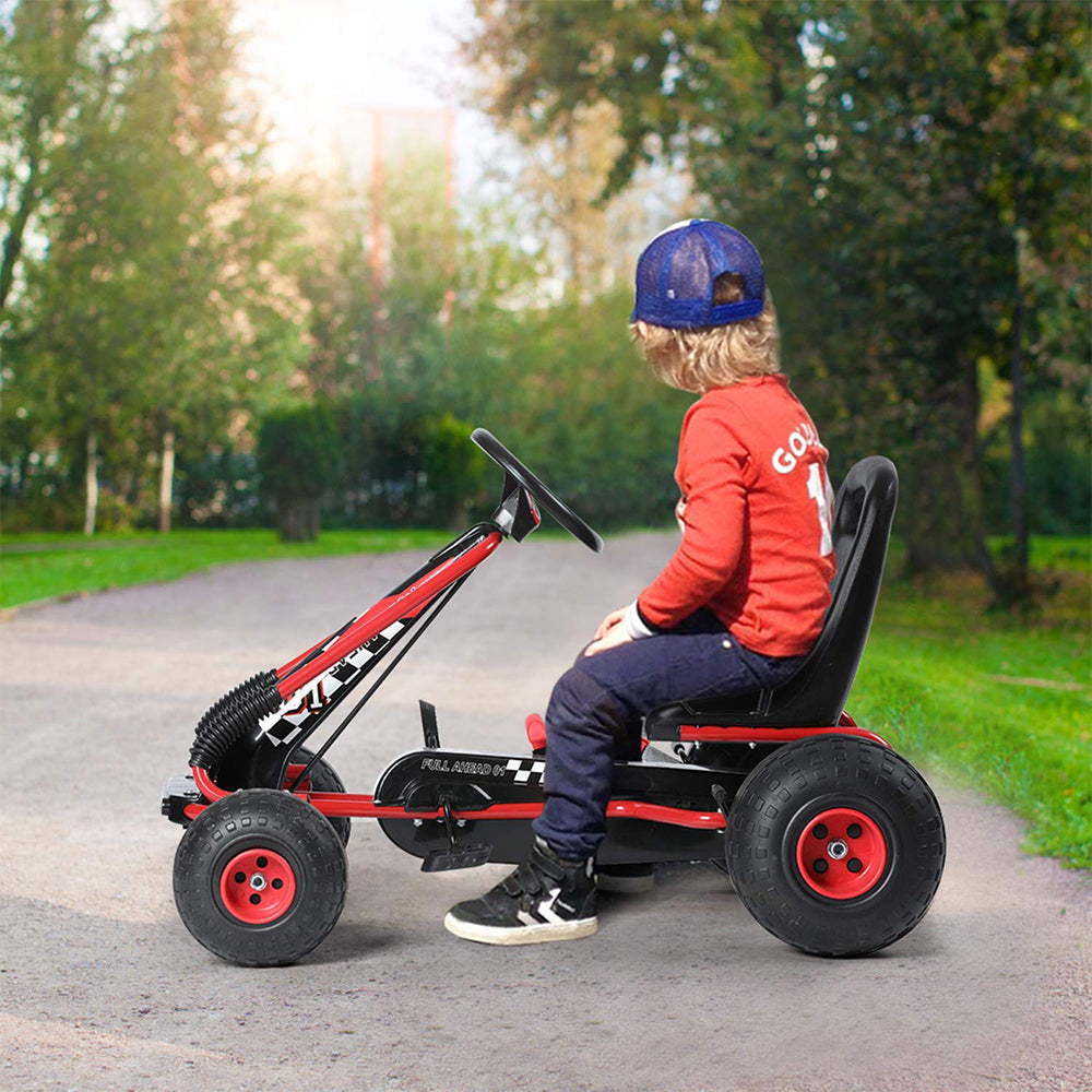 Pedal go-kart dla dzieci, czerwony